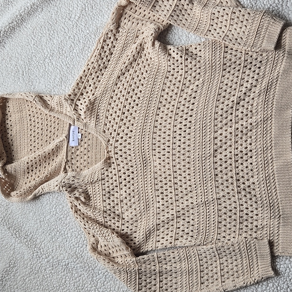 Women's Cream Knit Sweater